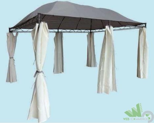 Gazebo rettangolare acciaio - rettangolare,