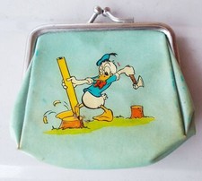 Portamonte PAPERINO E PIPPO Walt Disney Productions Portafogli money VINTAGE