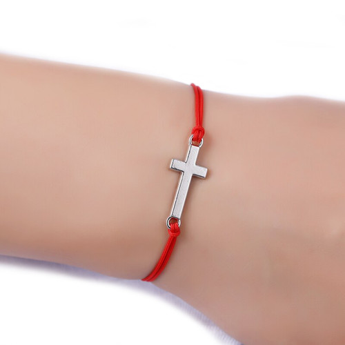 Bracciale con croce - bracciale,