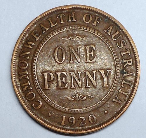 Australia penny 1920 george - penny,