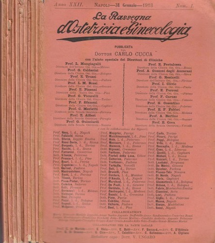 Rassegna ostetricia e - la, d'ostetricia