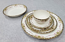 Set da pranzo Limoge W M Guerin & Co bordo oro 62 pezzi!