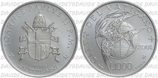 00700] CITTA DEL VATICANO - PAPA GIOVANNI PAOLO II - 1000 LIRE 2001 ARGENTO FDC