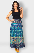 Gonna lunga avvolgente cotone