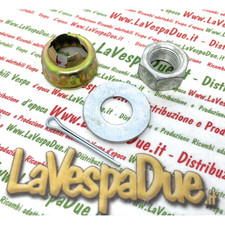 Kit dado rondella cappellotto e coppiglia tamburo posteriore VESPA PK PX PE COSA