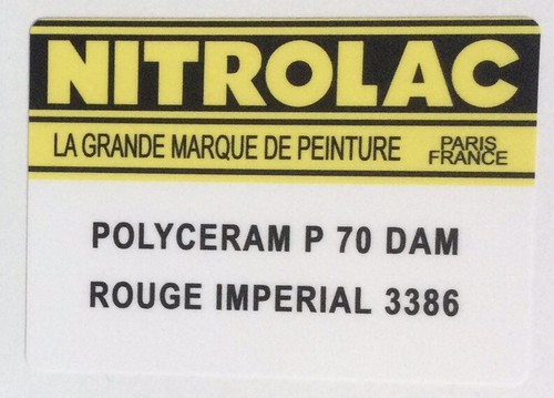 Autocollant peinture nitrolac - autocollant,