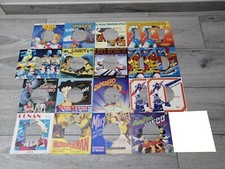 LOTTO 20 COPERTINE FORATE SIGLE CARTONI ANIMATI ANNI '80 45 GIRI JUKEBOX VINTAGE