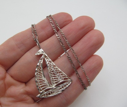 Collana catena figaro vintage - catena,