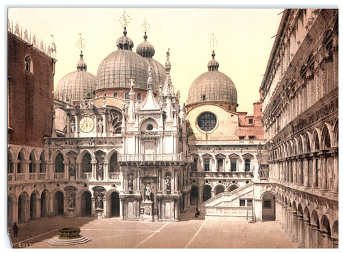 Italia venezia cortile nel - venezia,,
