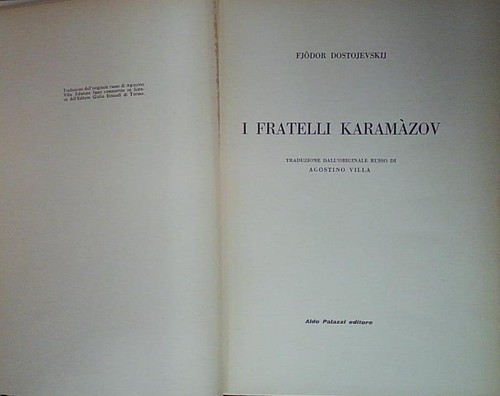 Fratelli karamazov palazzi - i,