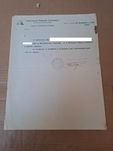 Documento militare - documento,