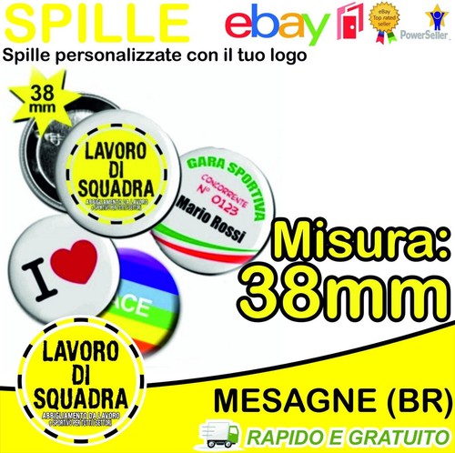 Spilla 38mm spille - spilla,