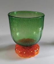 VASO IN VETRO VINTAGE SOFFIATO A MANO