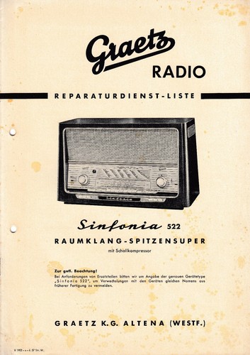 Manuale servizio per graetz - di,