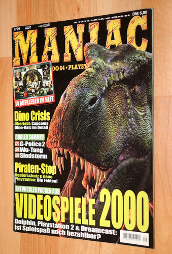 1999 maniac magazine dino - 1999,