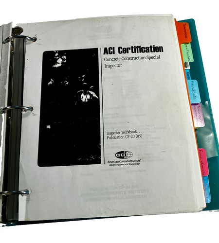 Aci concrete - aci, cp–20: