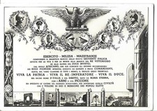 CARTOLINA - MILITARI - ESERCITO- MILIZIA - MAESTRANZE - DISEGNI .A.ZANNONI -