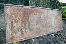 Insegna Bifacciale a bandiera CALZOLERIA epoca primi '900 unica