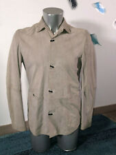 Giacca Bottonata In Camoscio