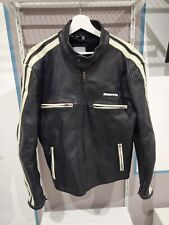 giacca moto in vera pelle