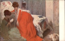 Bellissima donna che legge in