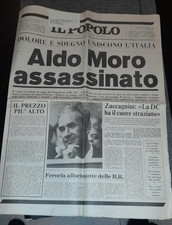 giornali d'epoca - IL POPOLO 10 MAGGIO 1978-MORO ASSASSINATO