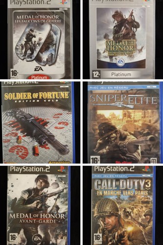 Lot jeux ps2 - -, sniper