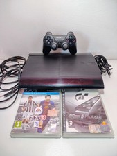 SONY PLAYSTATION 3 SUPER SLIM PS3 160GB NERA Cech-4004A + Controller + 2 Giochi