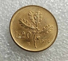 MONETA 20 LIRE RAMO DI QUERCIA