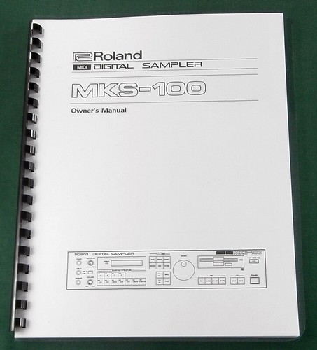 Roland mks 100 - roland, manuale