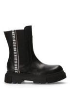 Bikkembergs Tronchetti/Stivaletti Unisex Gisa in Pelle ed Elastico - 999 (Nero)