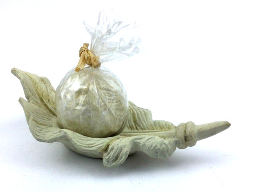 Candela piuma ceramica - candela,