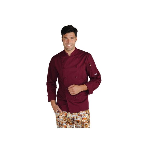 Giacca cuoco bordeaux - giacca,