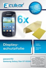 6x Pellicola Protettiva per Samsung Galaxy Star S5280 Trasparente Pellicola Display