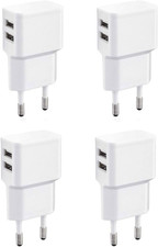 4X Caricabatterie Doppio USB