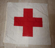 bandiera Croce Rossa in lana da esterno cm 100 x 100 - prod. Tedesca Bundeswehr