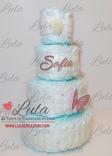 Torta pannolini miss chic - torta,