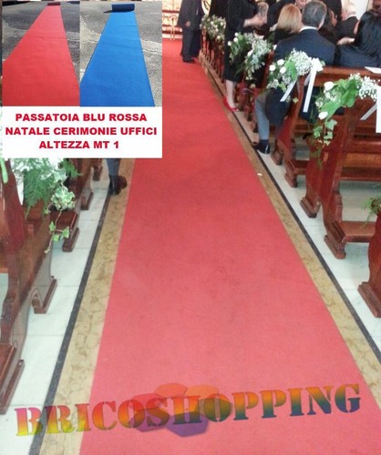 Passatoia tappeto rosso blu - tappeto,