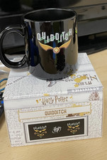 HARRY POTTER TAZZA NERA MAGICAL MUG CUPS BLACK DARK QUIDDITCH ESSELUNGA HOT