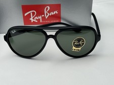 NUOVO Ray-Ban RB4125 601S CAT 5000 Classic Nero Opaco G-15 Verde Lenti 59mm