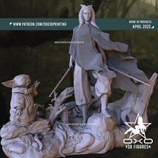 Ashoka e Grogu - Star Wars, scala 1:10, SFW e NSFW, personaggio stampa 3D