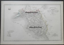 1868 Provincia Salerno Principato Citeriore Ed Vallardi Milano Atlante