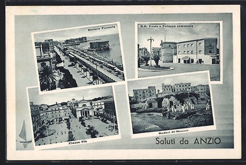 Cartolina anzio riviera - cartolina,