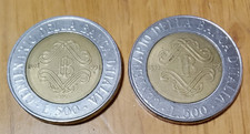 2 monete 500 Lire Centenario