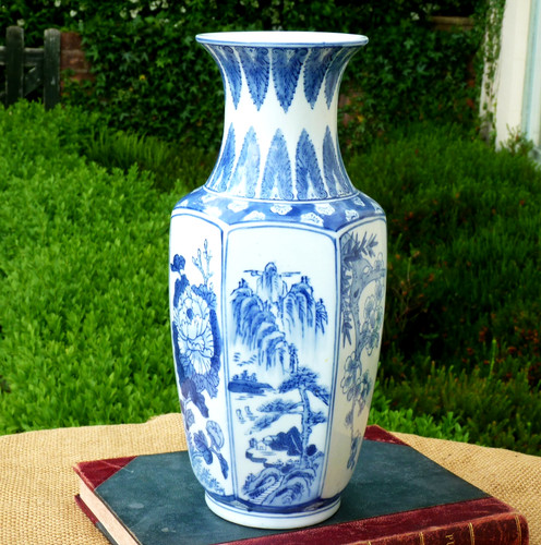 Grande vaso cinese blu - , e