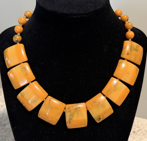 Collana vintage butterscotch - vintage,
