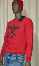 Felpa Boy London rossa  Uomo