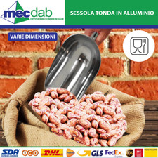 Sessola In Alluminio Tonda Per Legumi Secchi Grano Farina Ecc. Varie Dimensioni