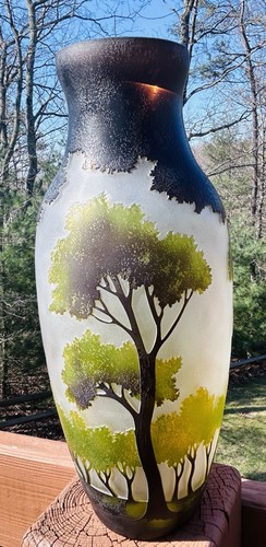 Vaso vetro paesaggio - vaso,