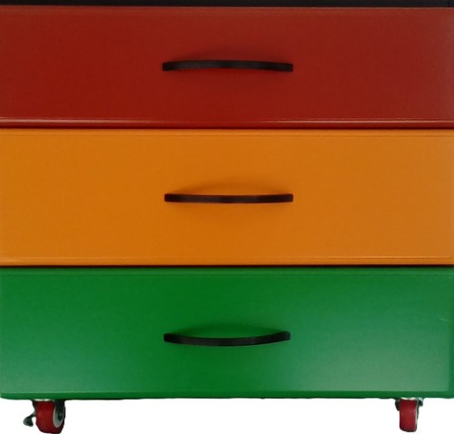 Cassettiera mobile con - , rotelle